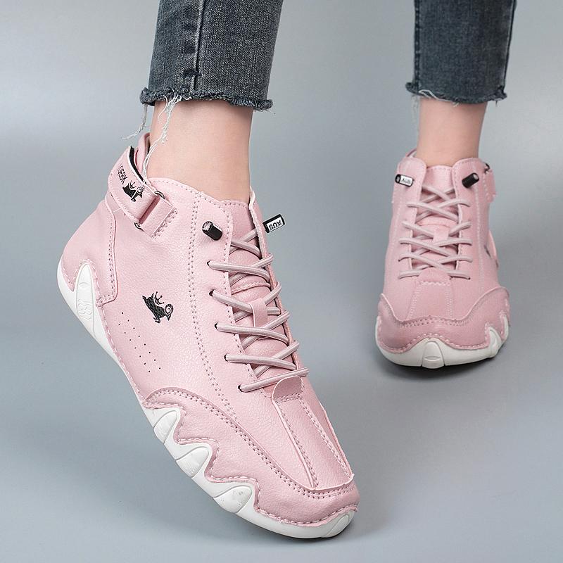 Ankle Boots for Men Outdoor Light Casual Leather Shoes for Men Male Waterproof Snow Boots 2024 High Top Sneakers zapatillas homb