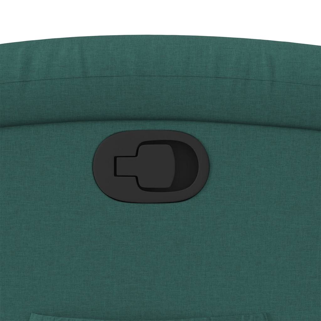 Recliner Chair Dark Green Fabric