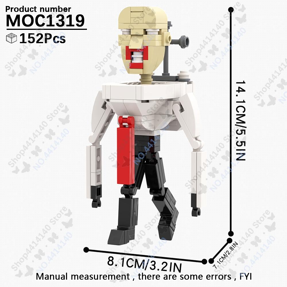 

MOOXI Аниме Серия Фигурки Скибиди Туалет Оператор Битва Робот Строительные Блоки Модель MOC Кирпичики Сделай Сам Монтессори Игрушки Детские Подарки