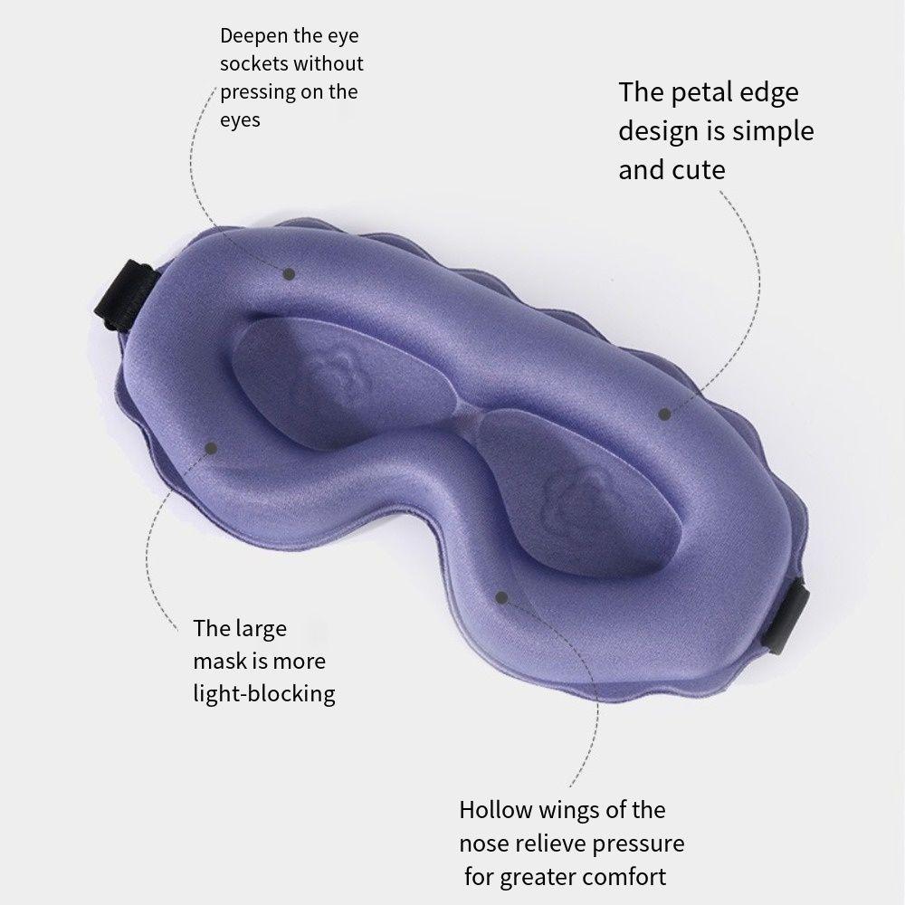 Breathable Sleeping Mask Eyepatch 3D Night Sleep Patch Portable Travel Eye Mask Office