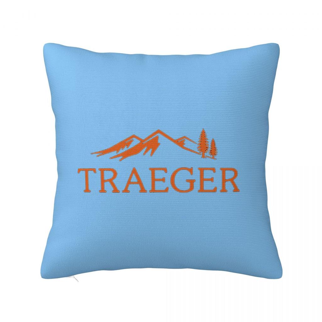 Traeger Pellet Grill Smoke BBQ Essential Square Pillowcase Cushion Cover Pillow Case Throw Pillow Cover for Home Bedroom Car