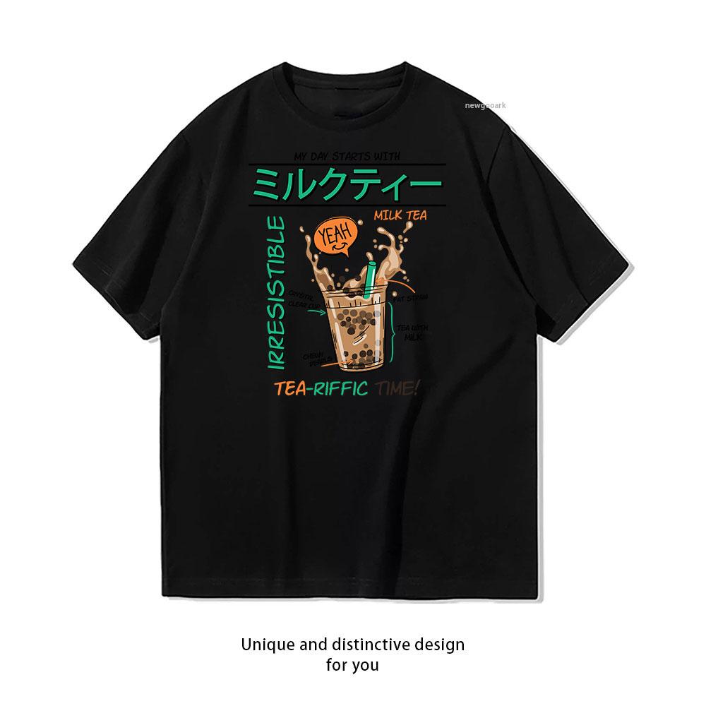 

Irresistible Brew cotton T shirt Unisex Adult couple streetwealtops tee Short sleev Casual S