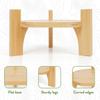 Bamboo Stand - Juice Dispenser Stand with Sturdy Legs,Non-Slip Bushes & Flat Base Detachable Water Dispenser,Mason Jar,Glass