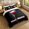 3Pcs Bedding Set Custom Name Text, 1 Sheet 2 Pillowcases Home Bed DecorPoland