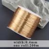 M997  Jewelry Accessories,pass REACH,nickel Free,copper Wire,18k Gold Plated,never Fade,one Roll/lot