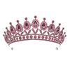 European & American Tiara Bridal Headwear: Princess Crown with Alloy & Inlaid Diamonds