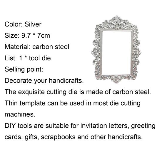 Vyřezávací matrice Retro víceúčelová dekorativní šablona pro fotoalbum z uhlíkové oceli pro ruční práce