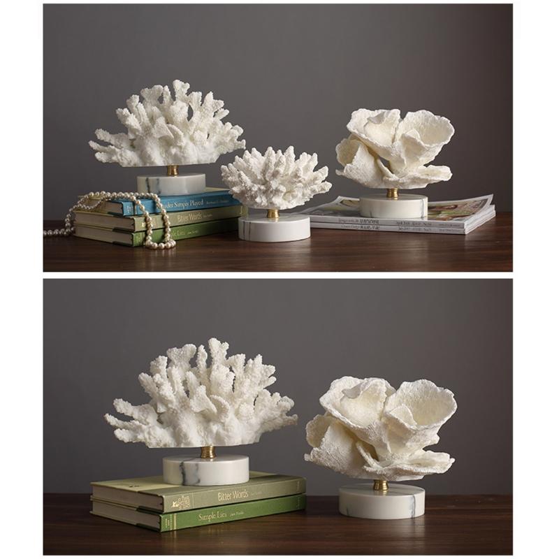 Korallinredning Harts Simulering Hantverk Moderna Vita Vardagsrumsbänkskivor Utsökt Heminredning Bröllopspresent
