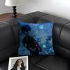 BBlue LockK Anime Cushion Cover Natural Linen Organic Fabric DoubleSided Printing Sofa Home Decor Gift Pillow Case