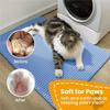 Tappetino Lettiera Gatto Doppio Strato Animali Domestici Antiscivolo Grande Tappetino Filtrante Lettiera Animali Domestici Resistente all'Usura Impermeabile Antiscivolo Tappetino Lettiera Gatto