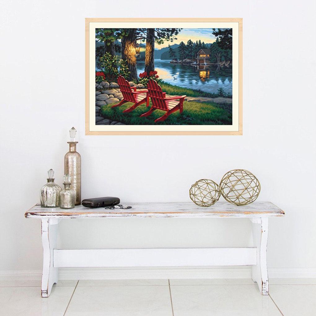 DIY Flower Scenery Crystal Stitch Living Room Diamond Needlework Bedroom Rhinestones Embroidery Painting