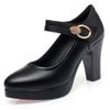 Spring and Autumn Pointed Toe Low Mouth Elegant Solid Color Velcro Fashionable Cheongsam Runway Shoes Super High Heel Single Shoes for Women
