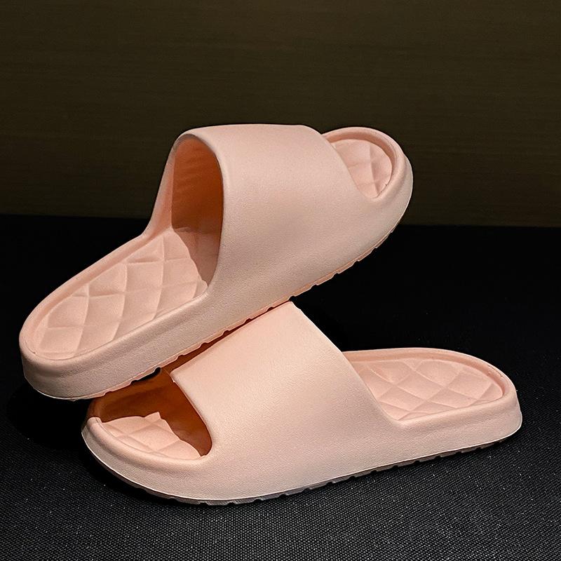 Slippers women wear outside summer home thick-soled hotel indoor bathroom non-slip bath sandals men