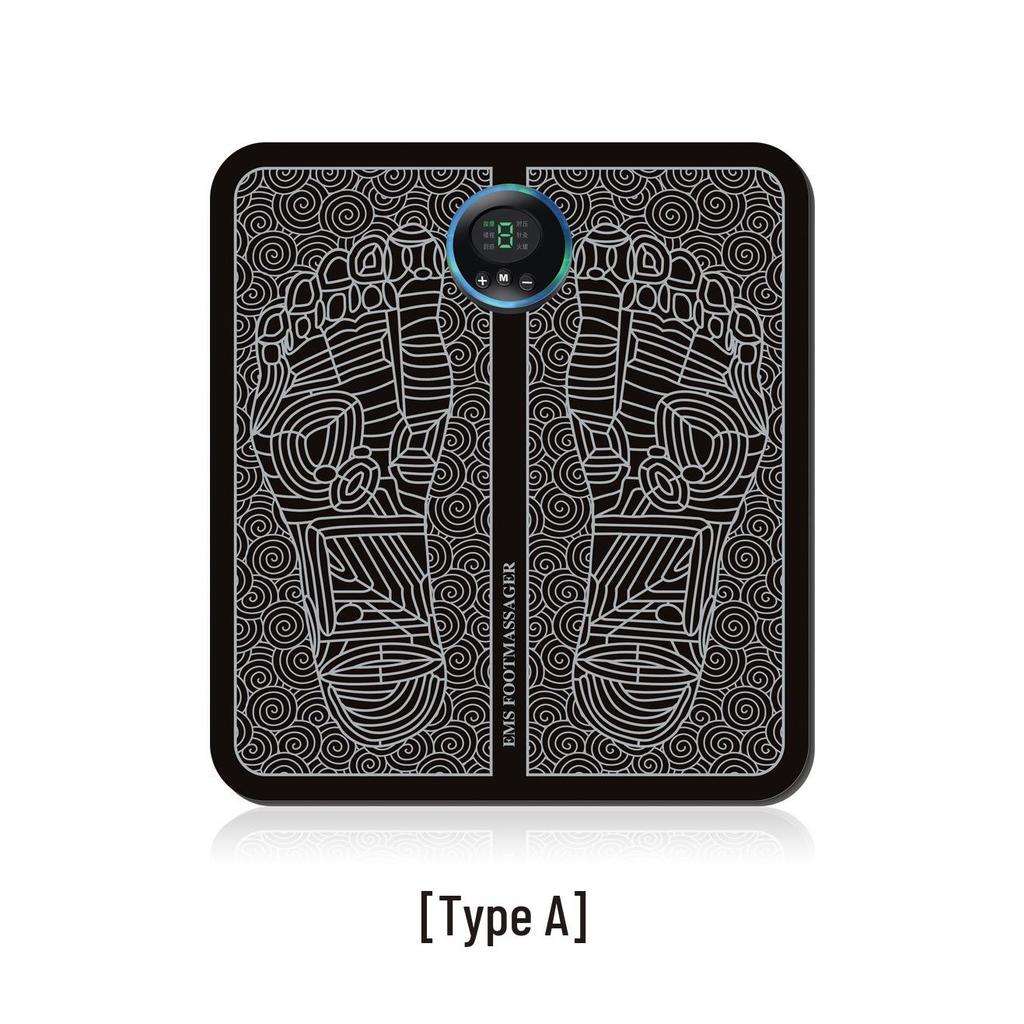 Smart EMS USB Rechargeable Foot Massager Mat with Microcurrent Sole Pulse Therapy
