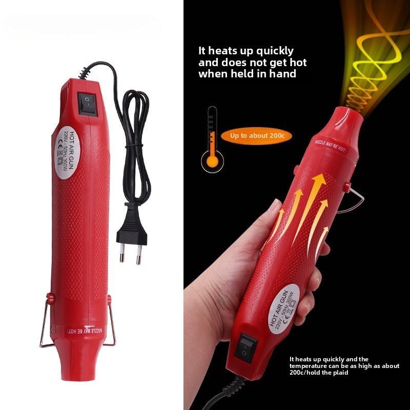 Adjustable Temperature Mini Hot Air Gun Electric Welding Tool for Shrink Tube Car Cling Film Repair Crafting Portable Heat Tool