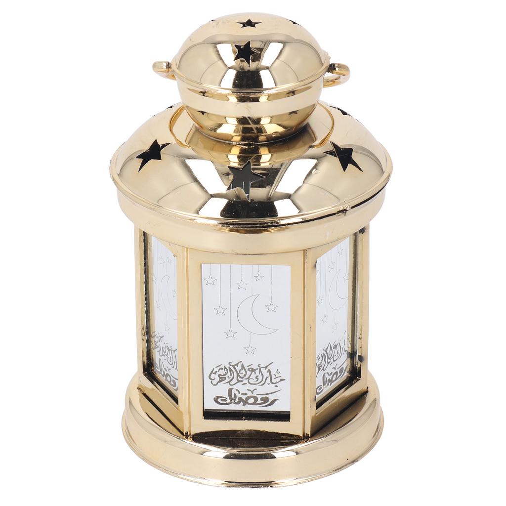 LED Lantern Lamp Cute Vintage Battery Powered ABS Decorative Camping Lantern for Party Bar Cafe
