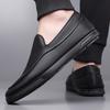 Fashion Men's Leather Loafers Slip-On Comfortable Walking Shoes 2025 New Casual Business Dress Shoes Men Breathable Soft Sole Flats