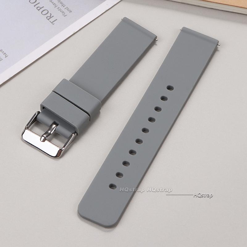 14mm 16mm 18mm 20mm 22mm 24mm Quick Release Soft Silicone Watch Band Universal Rubber Waterproof Bracelet Replacement Strap