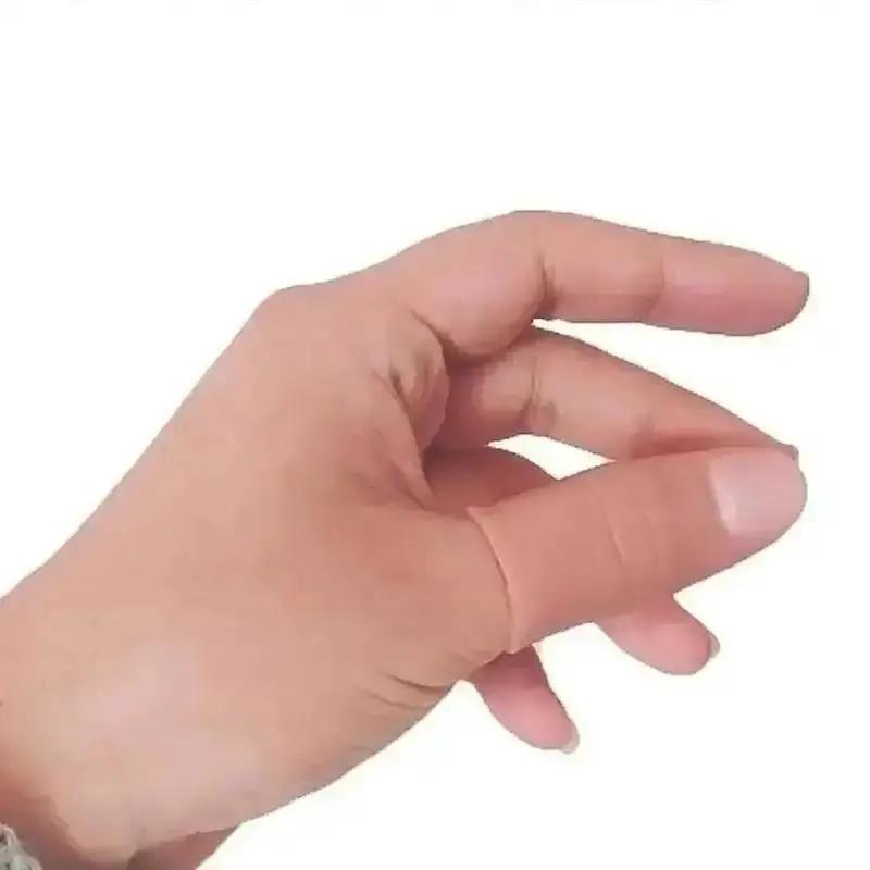 5Pcs/Set Hot Fakes Soft Thumb Tip Finger Close Up Stage Magic Trick Vanishs Appearing Finger Trick Props Toy Funny Prank Party