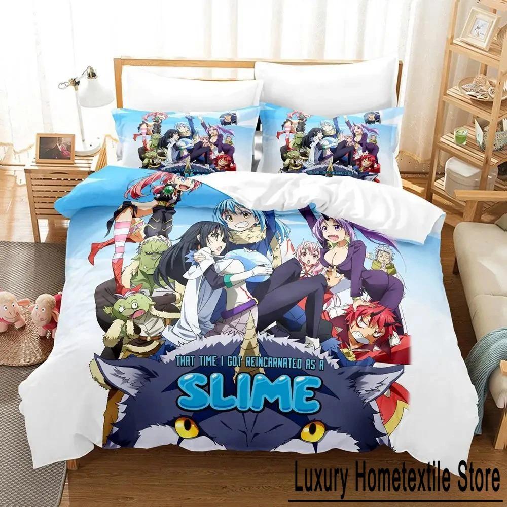 

That Time I Got Reincarnated as a Slime Bedding Set Single Twin Full Queen King Size Bed Set Adult Kid Bedroom Duvet cover Sets Tool 70x133cm 2pcs
