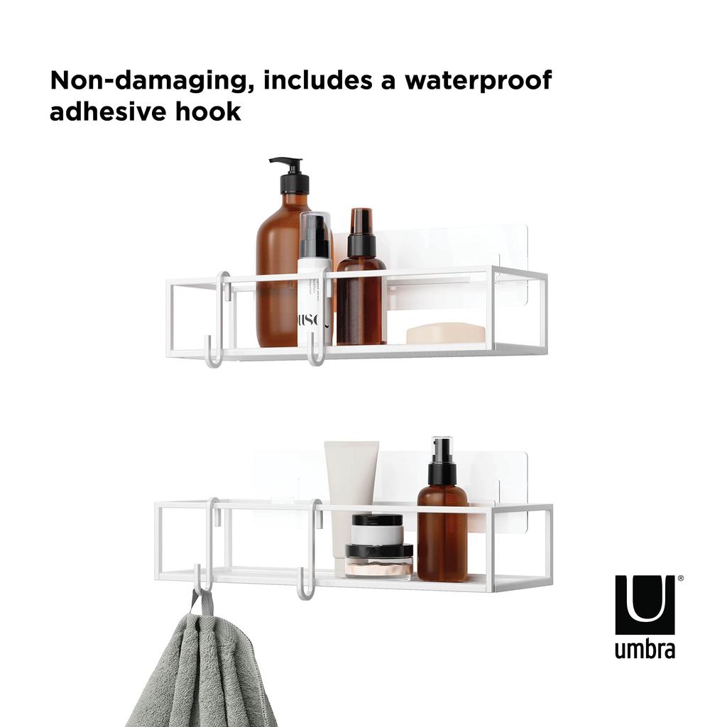 Official Umbra Shower Rack Shampoo Rack Set of CUBIKO 21018615660 Shelf, White, 2,
