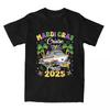 Mardi Gras Cruise Crew 2025 Trip New Orleans Family Matching T Shirts Short Sleeve Tshirt Cotton O Neck Oversized 3XL Clothes