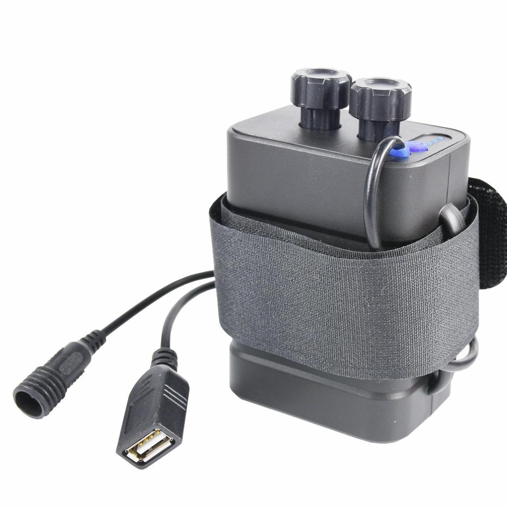 6-Slot 18650/21700 Battery Holder for 8.4V/12V Devices - Solder-Free Mobile Charger and Bicycle Light Power Supply