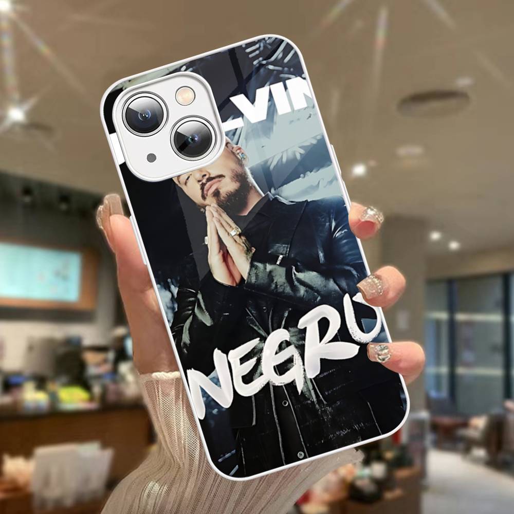 Vintage Beliebter J-J B-Balvin Sänger Für IPhone 14 13 12 Mini 11 Pro XS Max X XR 14 Plus Gehärtetes Glas Cover