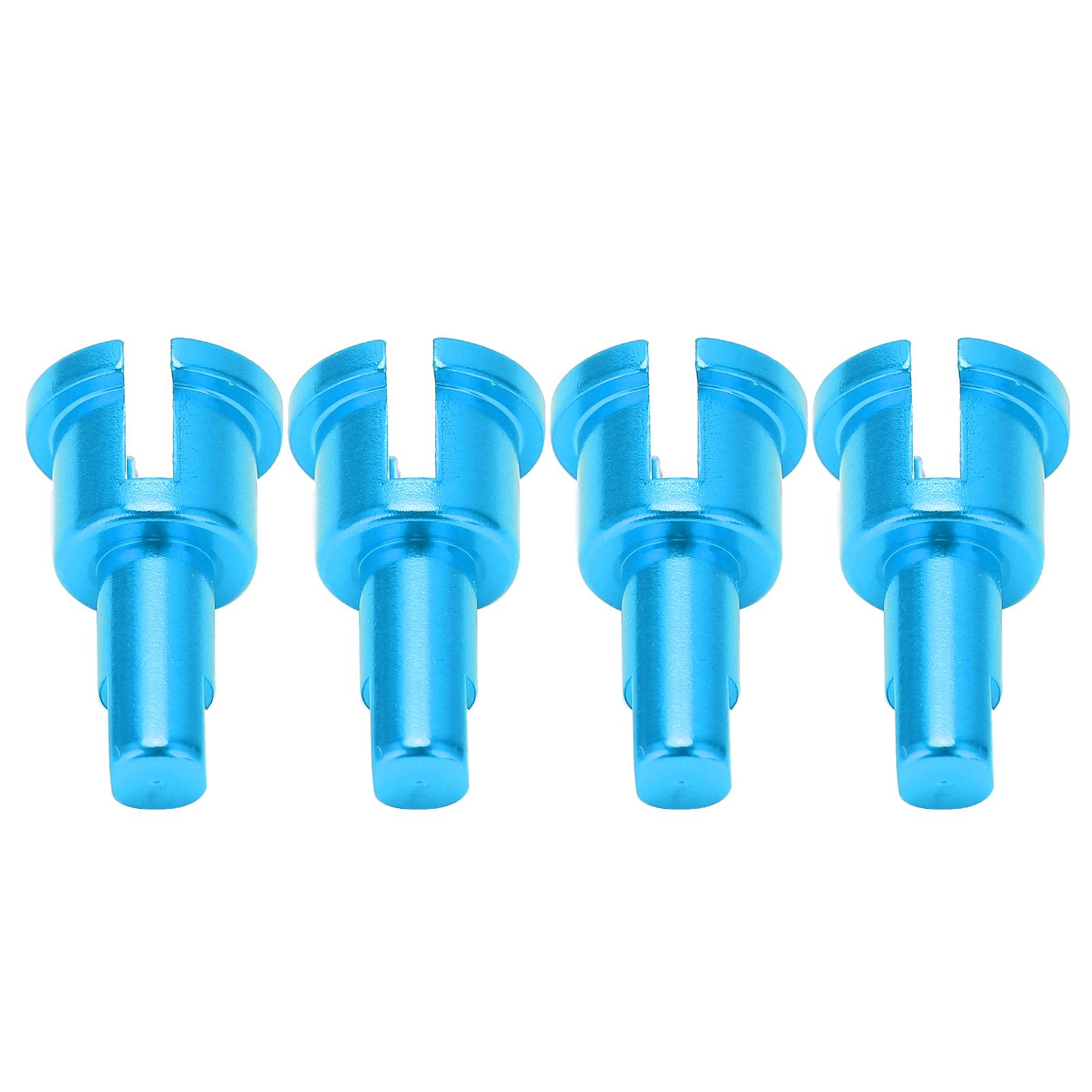 

4pcs RC Differential Cup Wear Resistance Durable Aluminum Alloy Differential Cup Connectors for Remote Control Car Blue