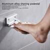 Shaving   Foldable Design Corrosion Resistant Aluminum Alloy Screw Installation Shower Leg Shaving Shelf