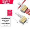 T-Type Stripping Free Wiring Connector with Fixing Hole Quick Branch Splice Junction Box Lever Wire Connector Home Appliances