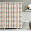 Bath Mat Decor: Creative Pattern Printing Shower Curtains For Bathroom, Waterproof Fabric In Pastel Colors 72 X 78 Inches (180X2