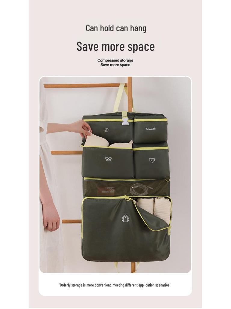 7-in-1 Travel Storage Bag Set - Large Capacity, Multi-Compartment Organizer for Clothes & Sundries