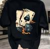 Fashionable Casual Loose Creative Poker and Dice Printed Sports Round Neck Short Sleeved Tshirt