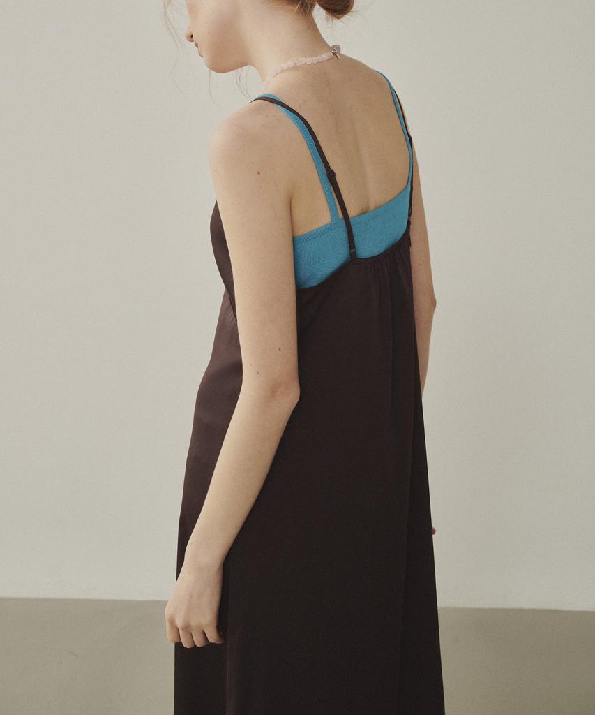 Melly And Rose Rose Corsage Sheer Long Dress (315302)_Brown