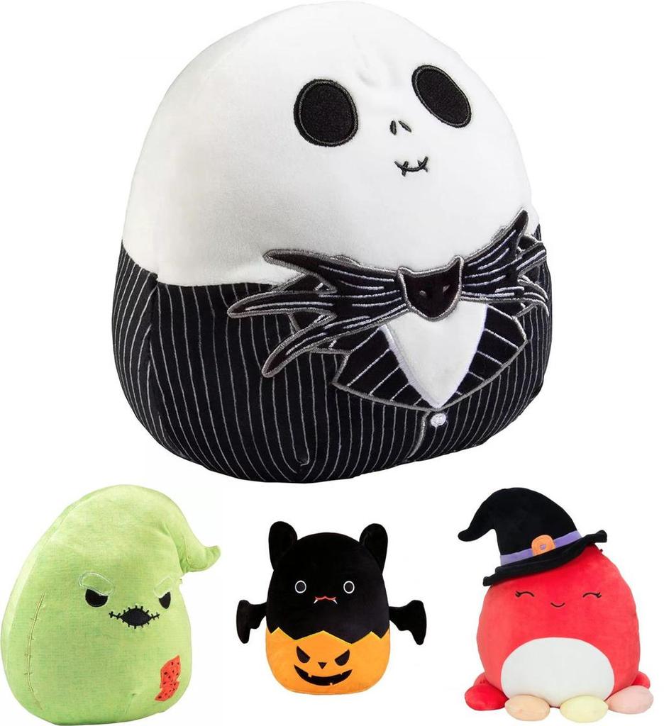 Halloween Squishmallows The Nightmare Before Christmas Jack Sally Bat Pumpkin Plush Toys