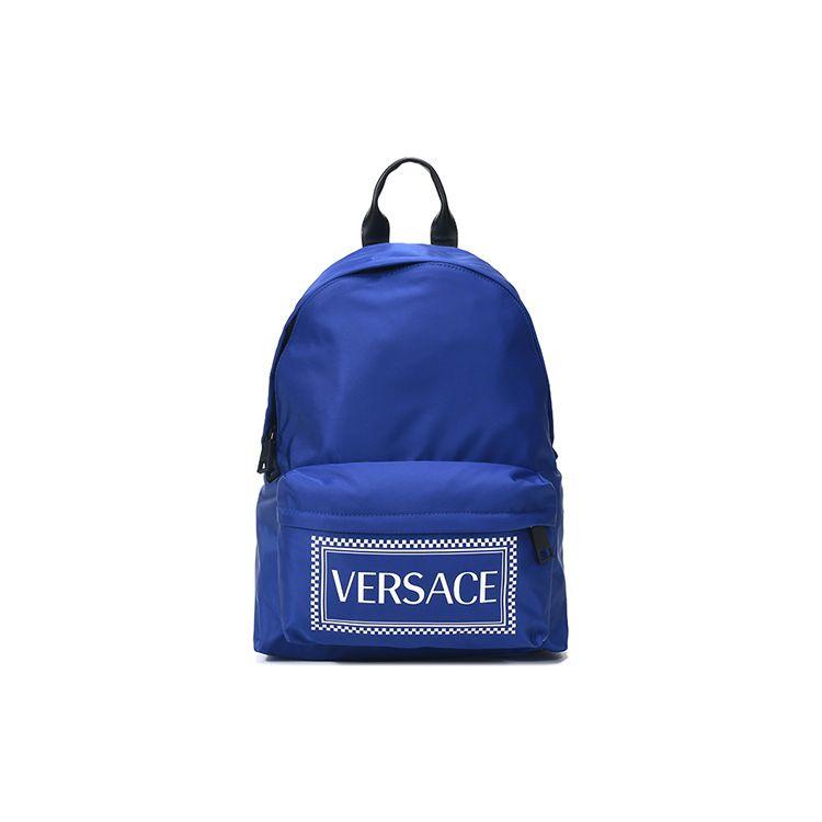 

Versace Logo Pattern Fabric Backpack Men Backpacks Blue DFZ5350-DNYVER-D72WN Basic Set (Bag+Dust Bag)