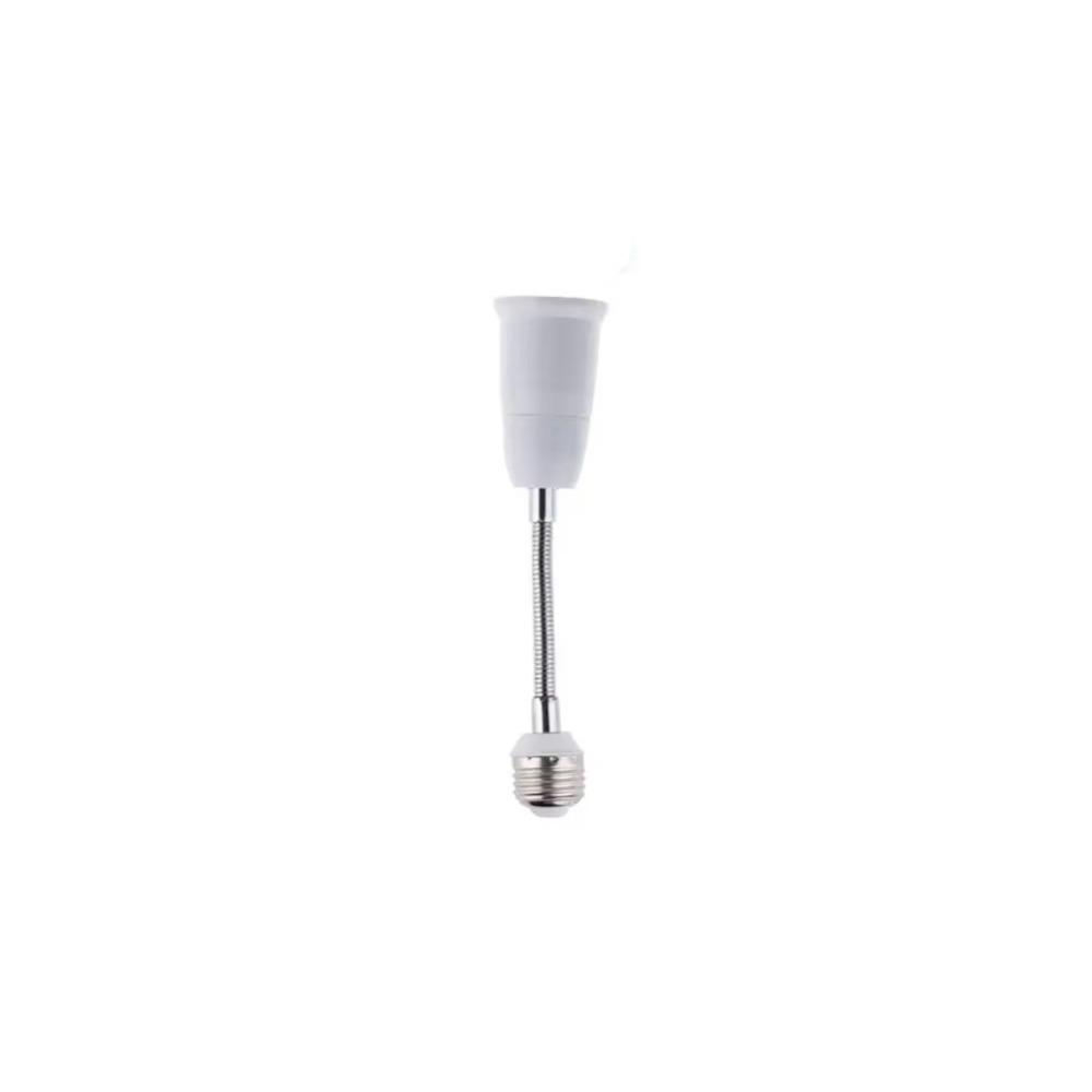 20/30/40/60cm LED Bulb Extension Tube Flexible E27 To E27 Bulb Conversion Socket Threaded Lengthen Lamp Holder Adapter Home