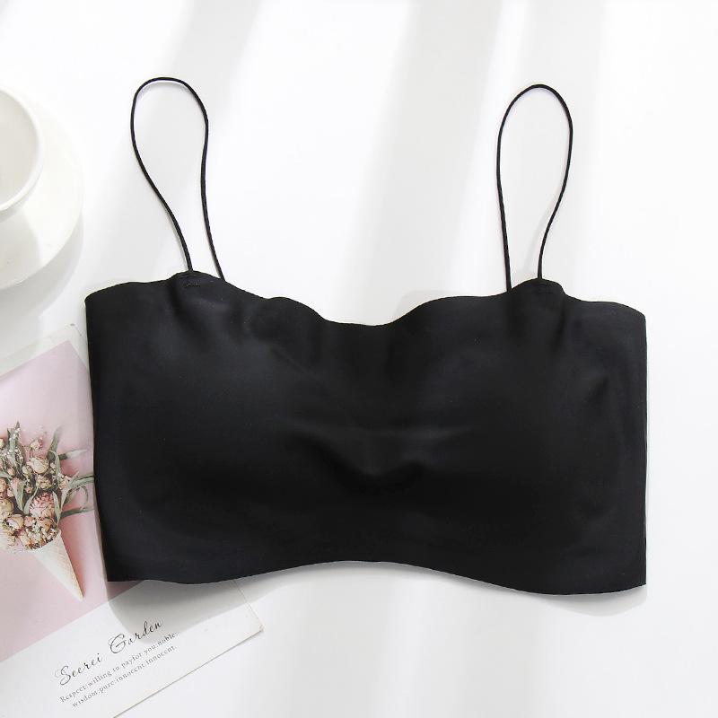 

Минималистичный бесшовный бюстгальтер-бандо без бретелей и косточек L (36-38) ABC