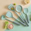 5Pcs Silicone Utensils Set White Non-Stick Cookware Spatula Shovel Rice Spoon Kitchenware Kitchen Accessories