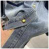 2024 Spring Women's Designer Denim Jacket: Hong Kong Korean Style, Casual Versatile Long Sleeve Layering Shirt