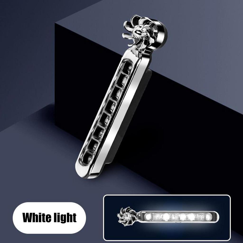 Car Wind Power LED Lights 2 Pieces Car Wind Energy Running Light Vehicle Accessories For Travel Automotive Bike Road Trips