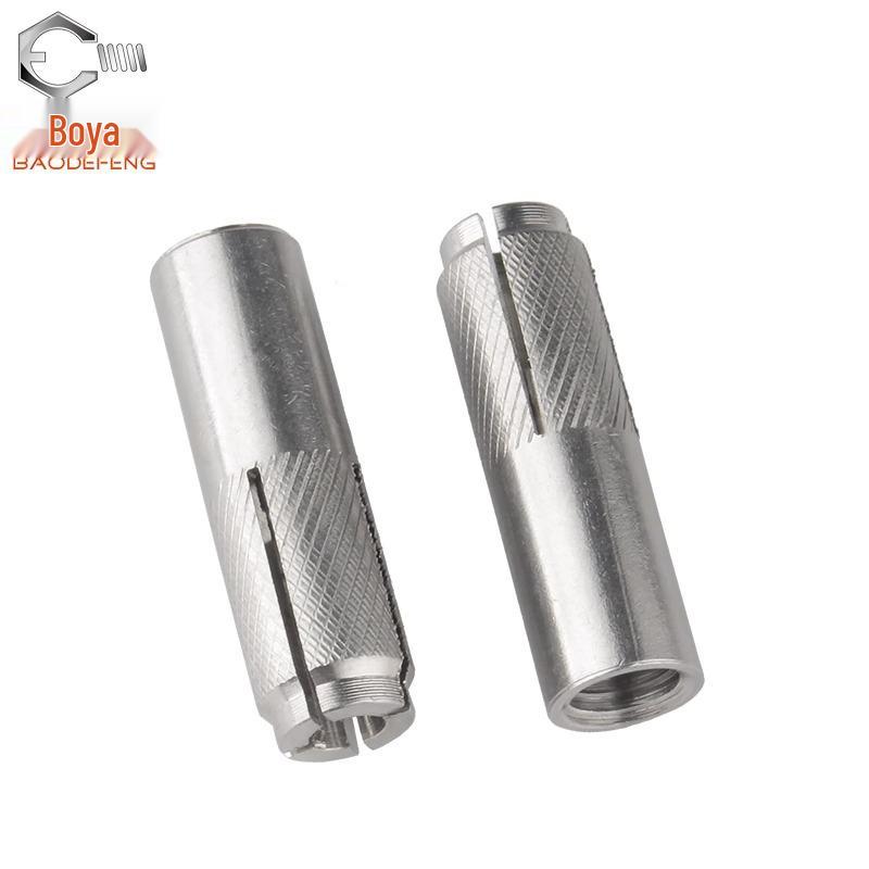 304 Stainless Steel Internal Expansion Screw and Wall Plug, Flat Expansion, M6/M8/M10/M12