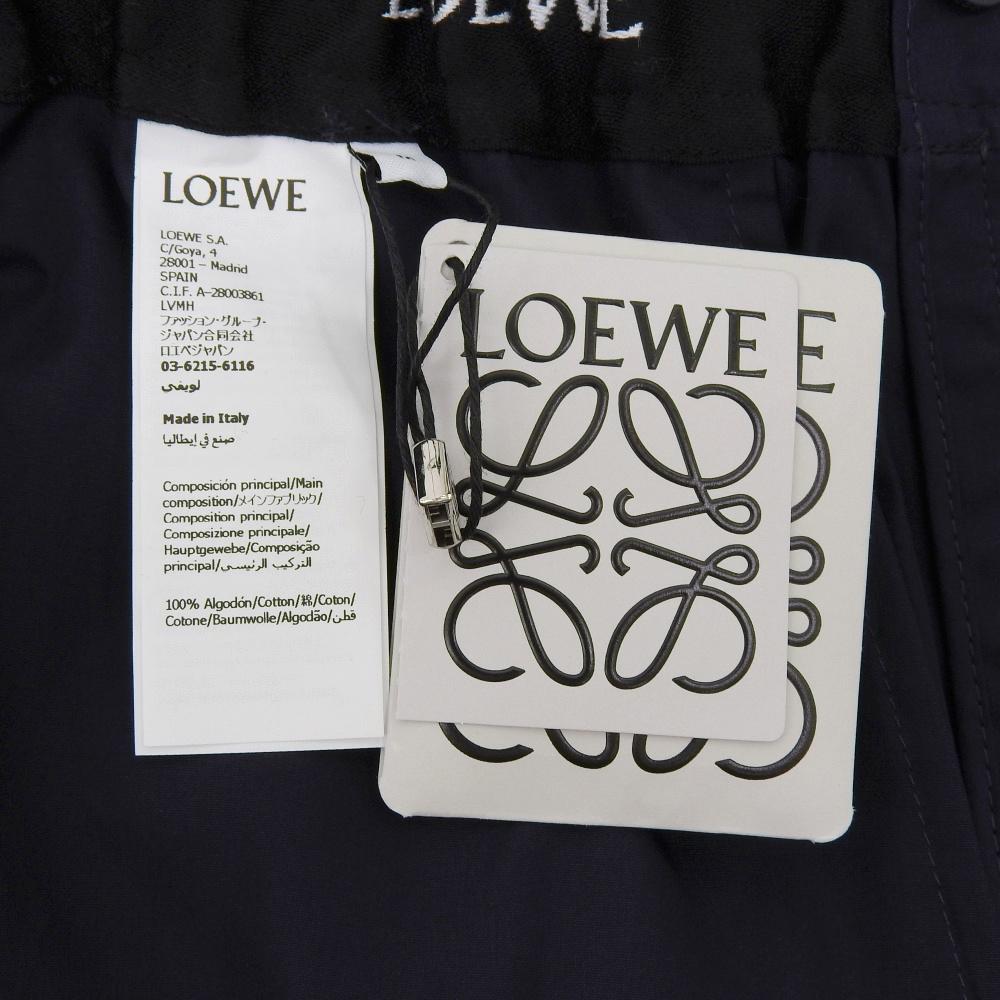 Loewe Unused Men's Cotton Shorts, Navy and Light Blue, Size M, H526Y1AW23 Bottoms M Navy / Light blueUsed