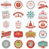 45 Cartoon Christmas Decoration Strips Doodle Stickers Suitcase Pen Guitar Notebook Waterproof Hot Holiday Stickers