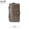 Portafoglio da donna di alta qualità Portafogli in pelle antifurto RFID per donna Porta carte da donna con cerniera lunga Pochette da donna grande