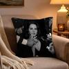 Hot Singer LLana DDel RReyS Pillow Case Soft Plush Cushion Cover Double Print and Invisible Zipper for Sofa Home Car Use