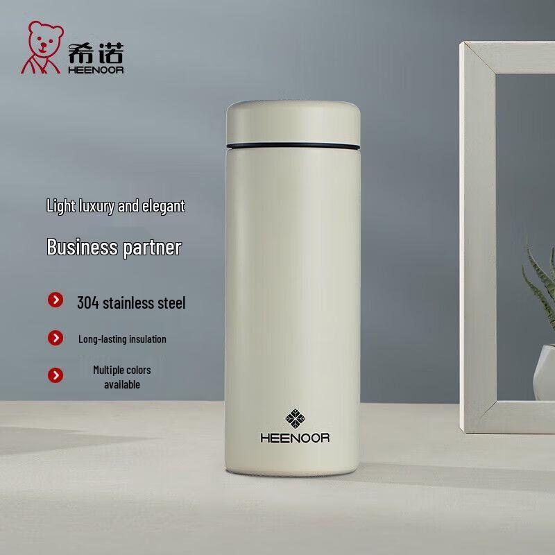 Heenoor 304 Stainless Steel Business Insulated Mug with Tea Filter