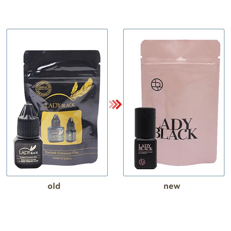 

LADY BLACK Корейский клей для наращивания ресниц мгновенной сушки за 1 секунду для накладных ресниц