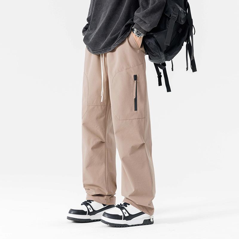 

Осень и Зима Новые Уличные Комбинезоны Мужские Свободные Прямые Спортивные Повседневные Брюки 4XL